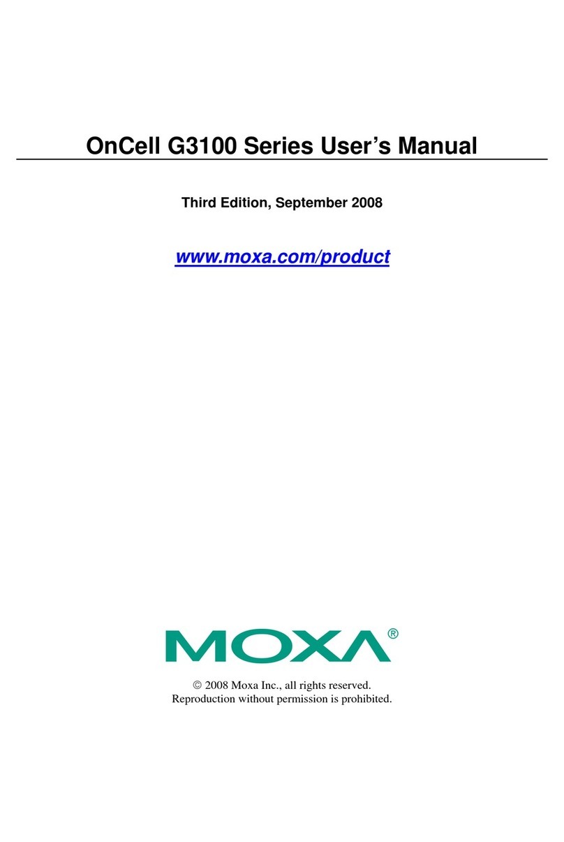 Moxa Technologies OnCell G3100 Series user manual