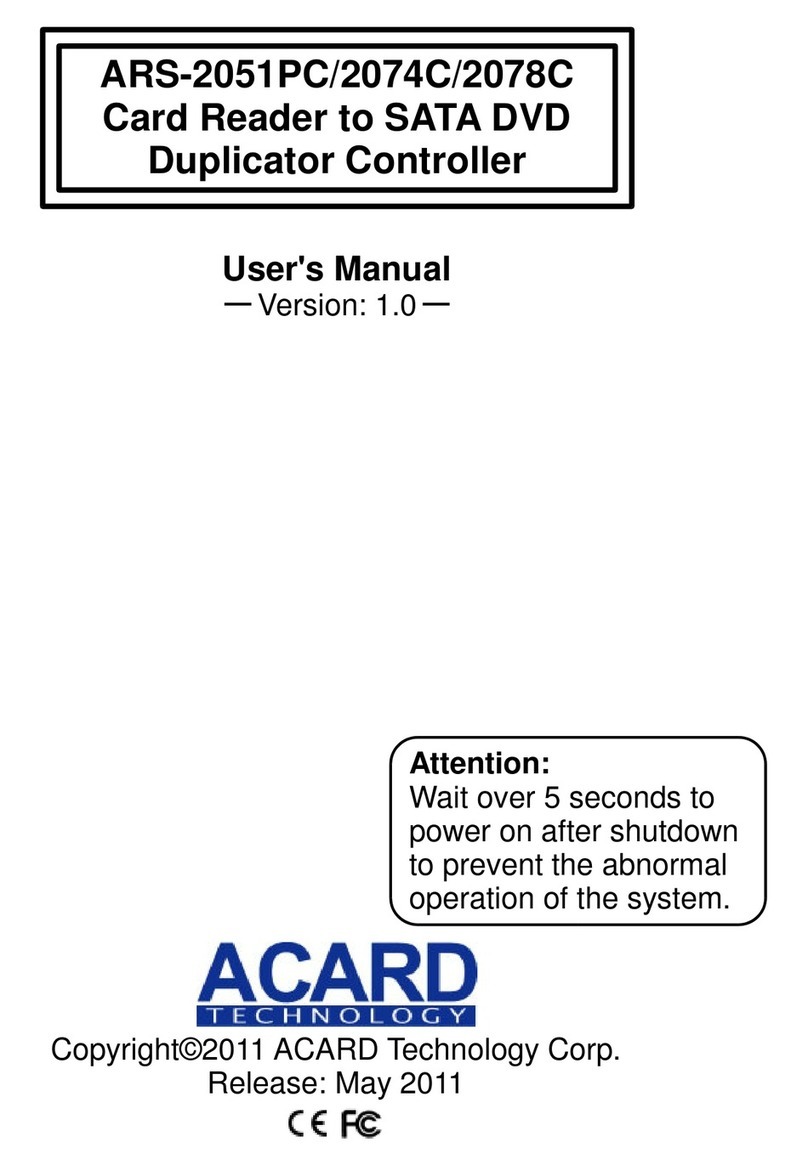 Acard ARS-2051PC user manual Acard ARS-2051PC user manual