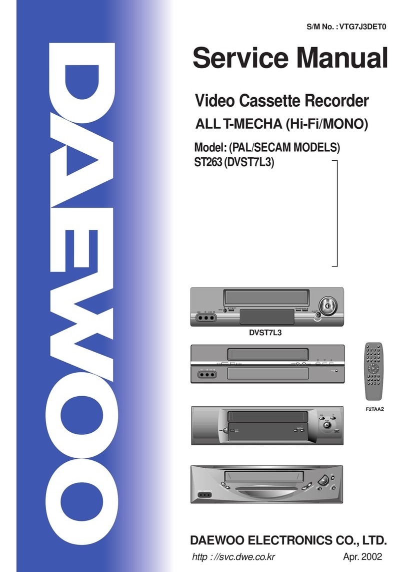 Daewoo ST263 DVST7L3 Service manual