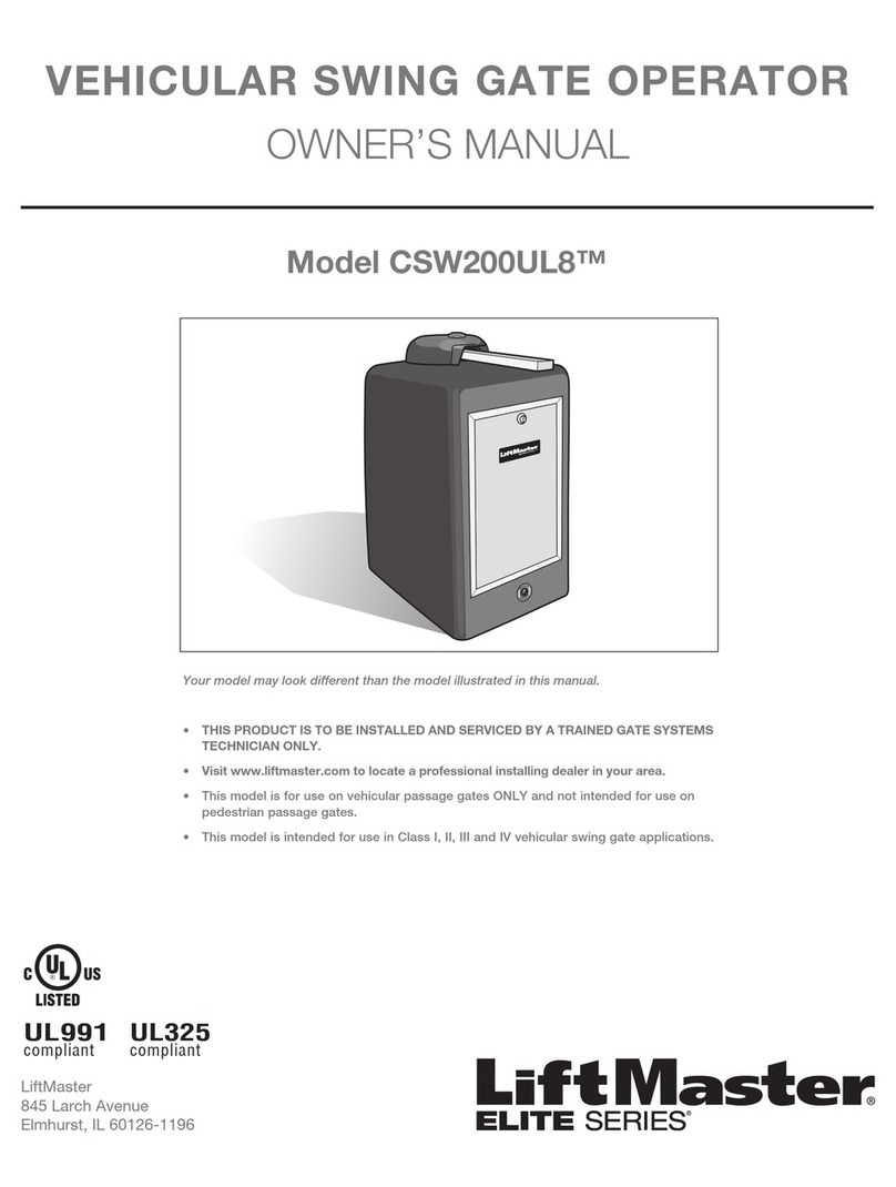 Chamberlain CSW200UL8 User manual