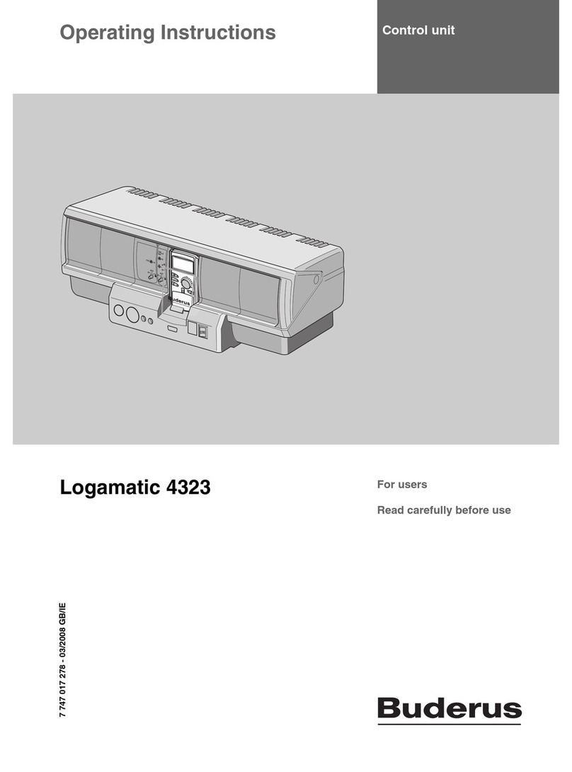 Buderus Logamatic 4323 User manual