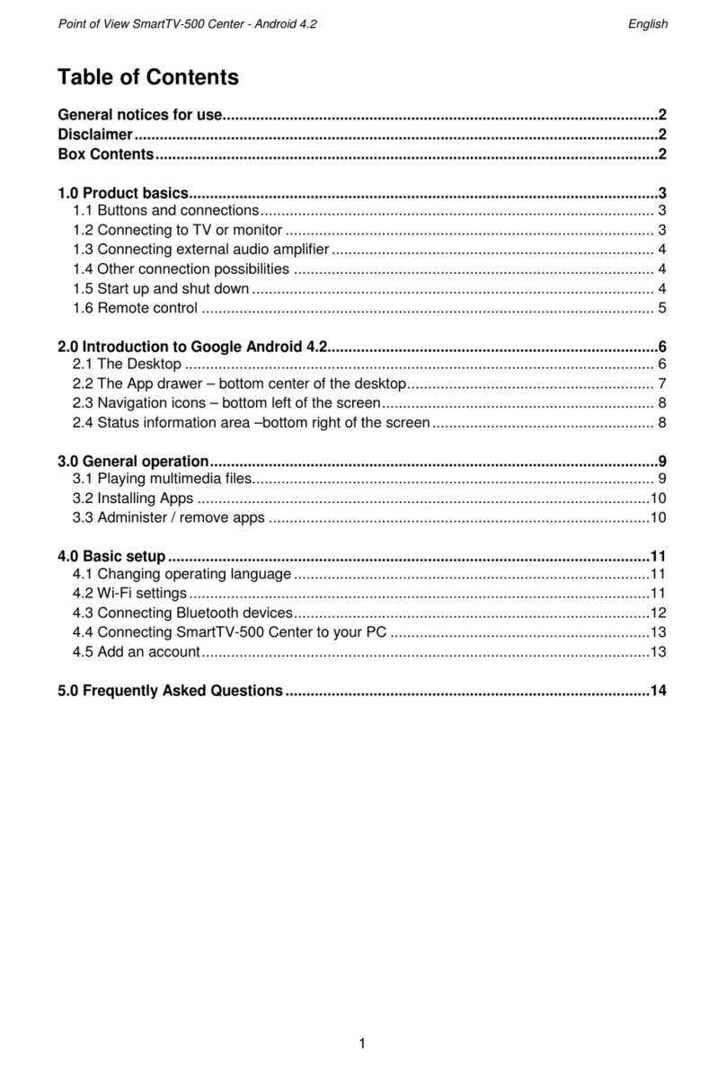 Point of View SmartTV-500 user manual