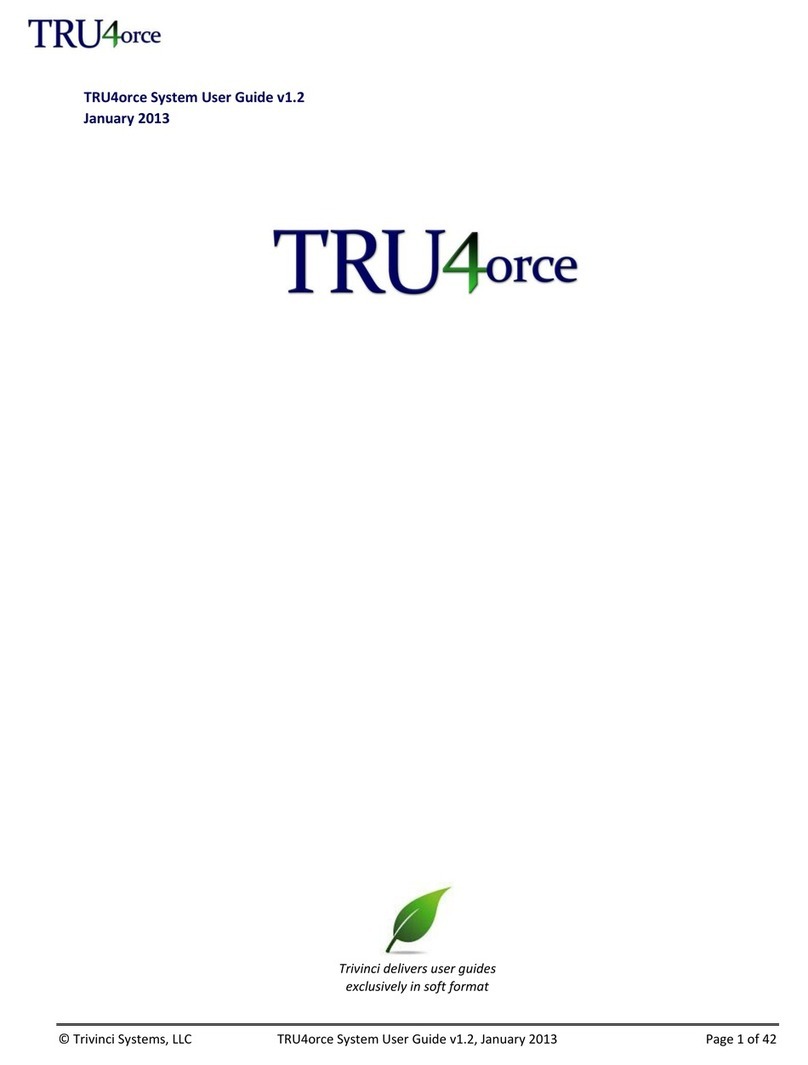 Trivinci Systems TRU4orce User manual