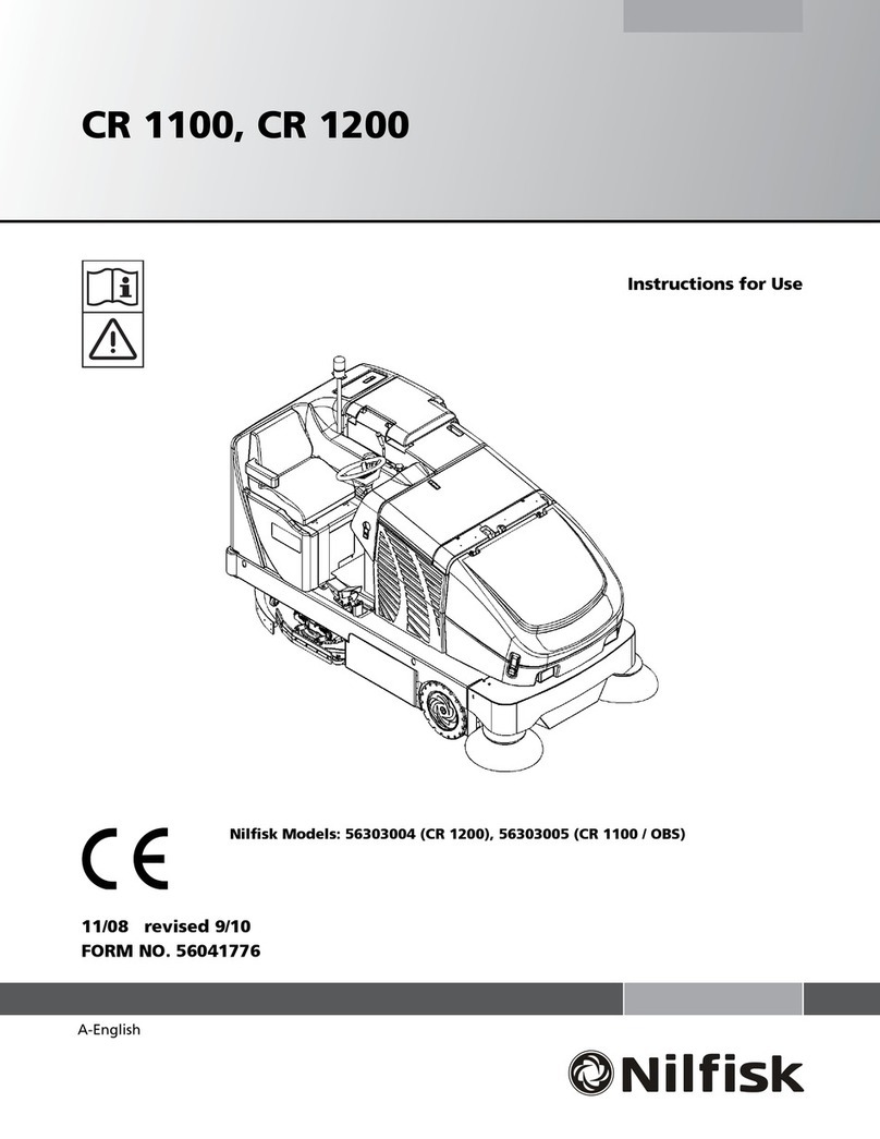 Nilfisk-Advance Cr 1100 Instructions for use