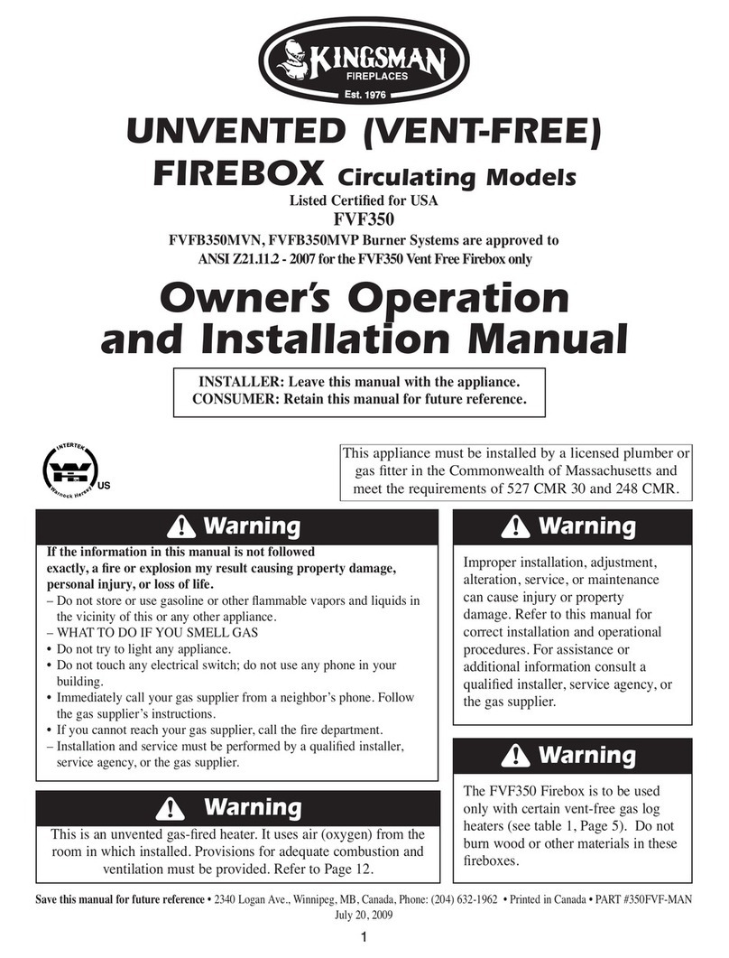 Kingsman FVF350 Quick start guide