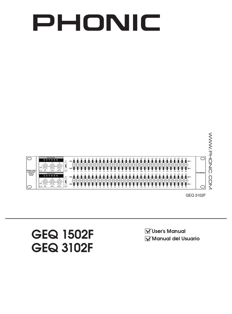 Phonic GEQ 1502F User manual
