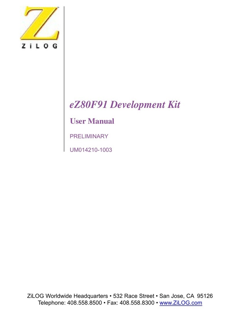 ZiLOG eZ80F91 User manual ZiLOG eZ80F91 User manual