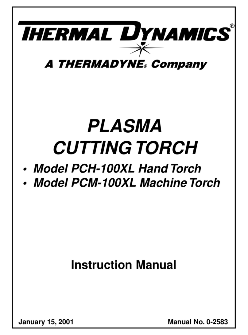 Thermal Dynamics PCH-100XL User manual