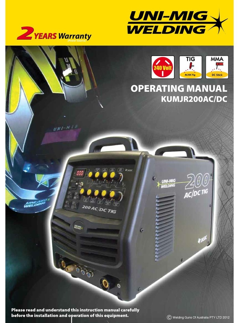 Uni-Mig KUMJR200AC/DC User manual