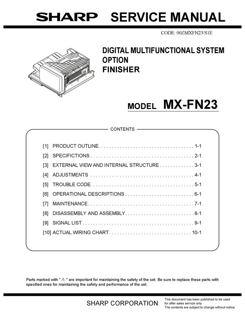 Sharp MX-FN23 User manual