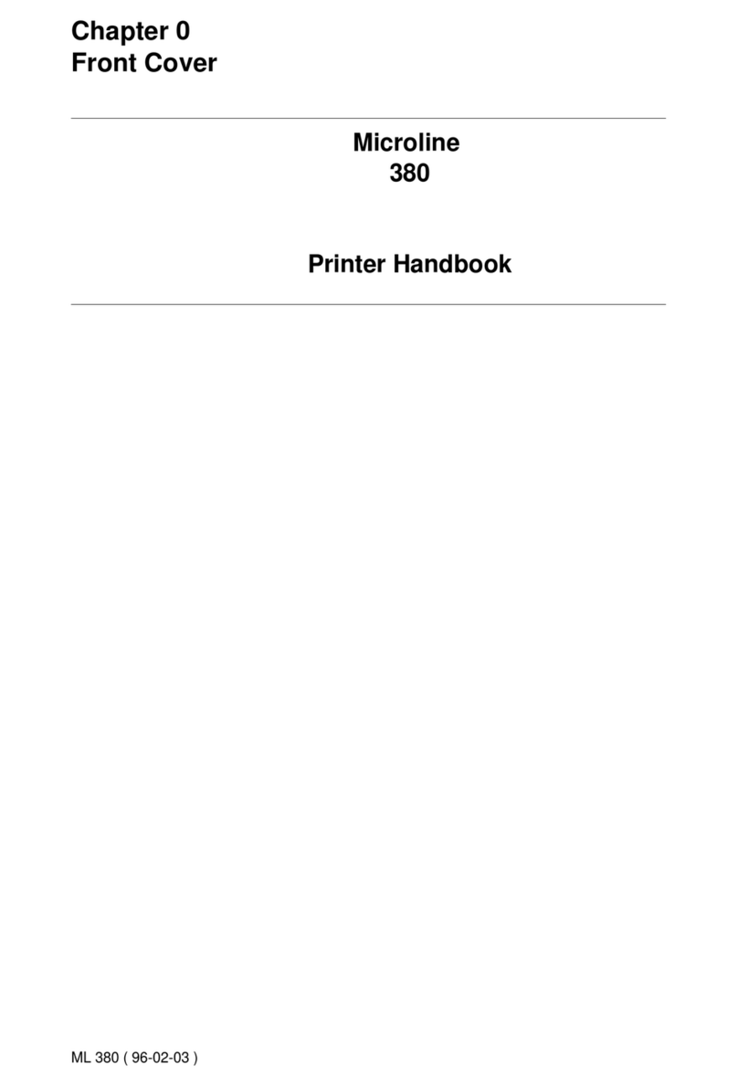 Oki ML380 User manual