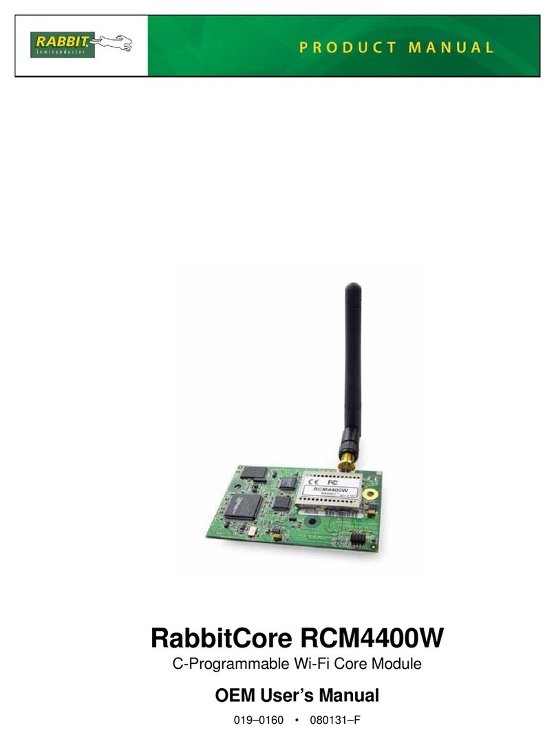 Rabbit RabbitCore RCM4400W product manual