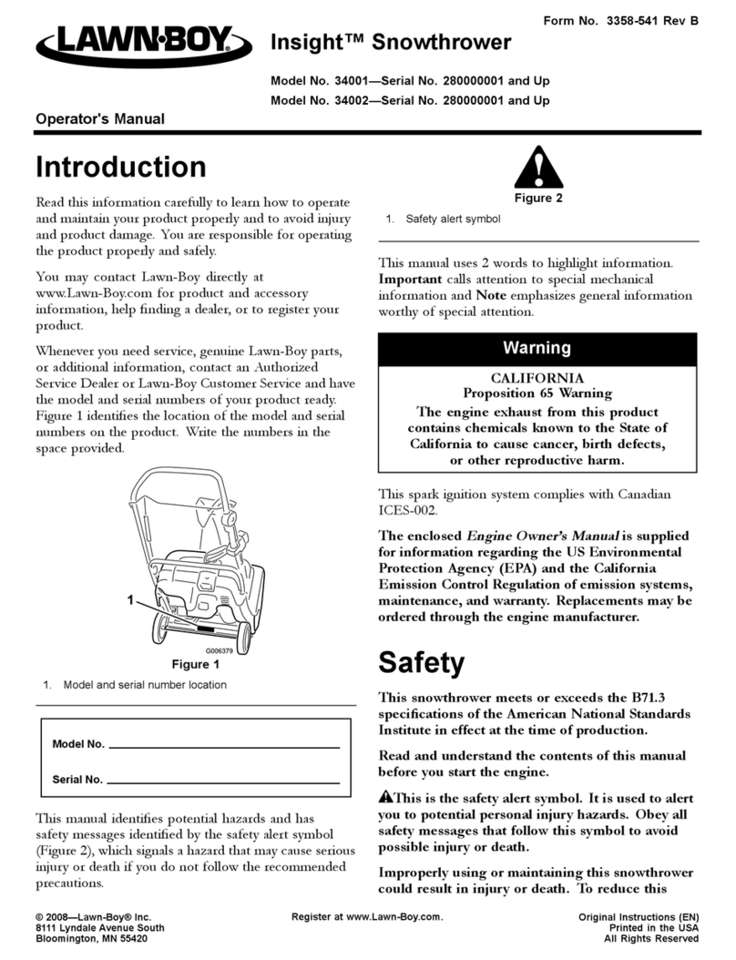 Lawn-Boy Insight 34001 Operator's manual