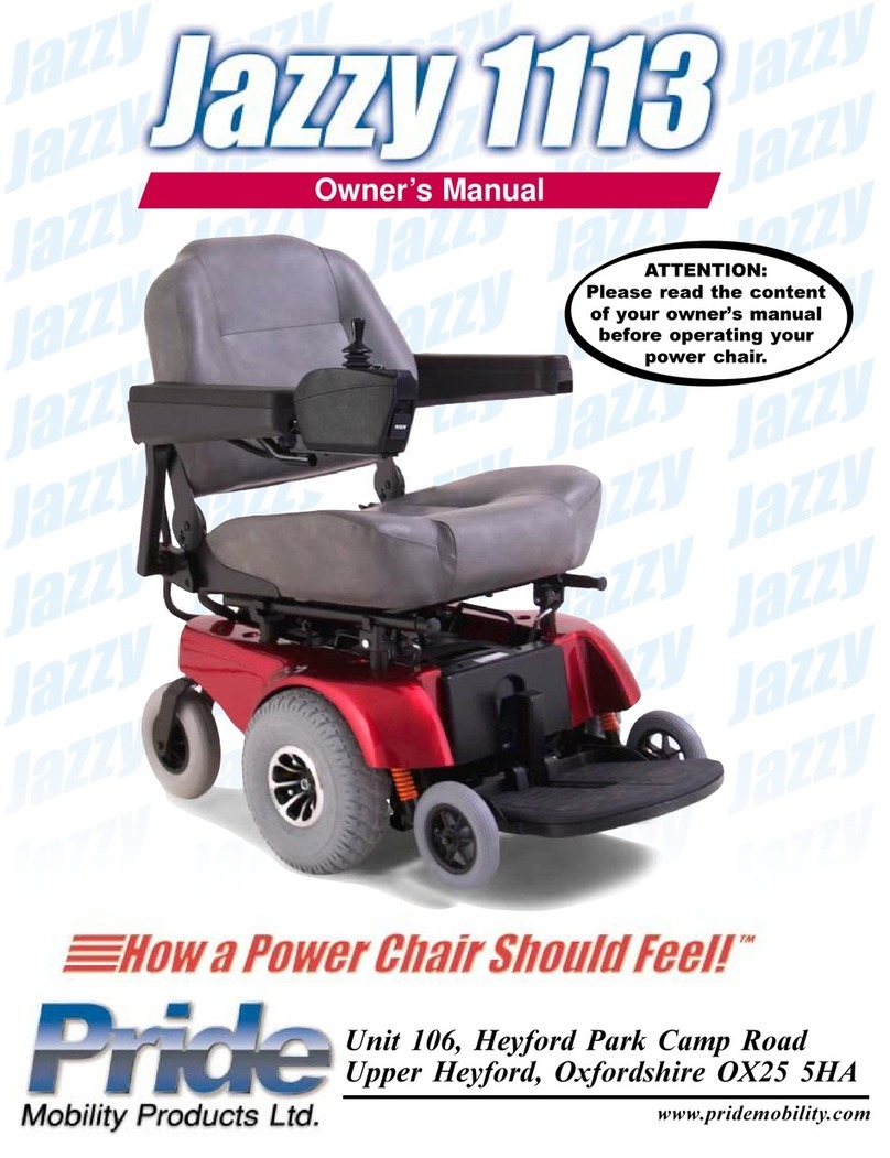 Pride Mobility Jazzy 1110 User manual