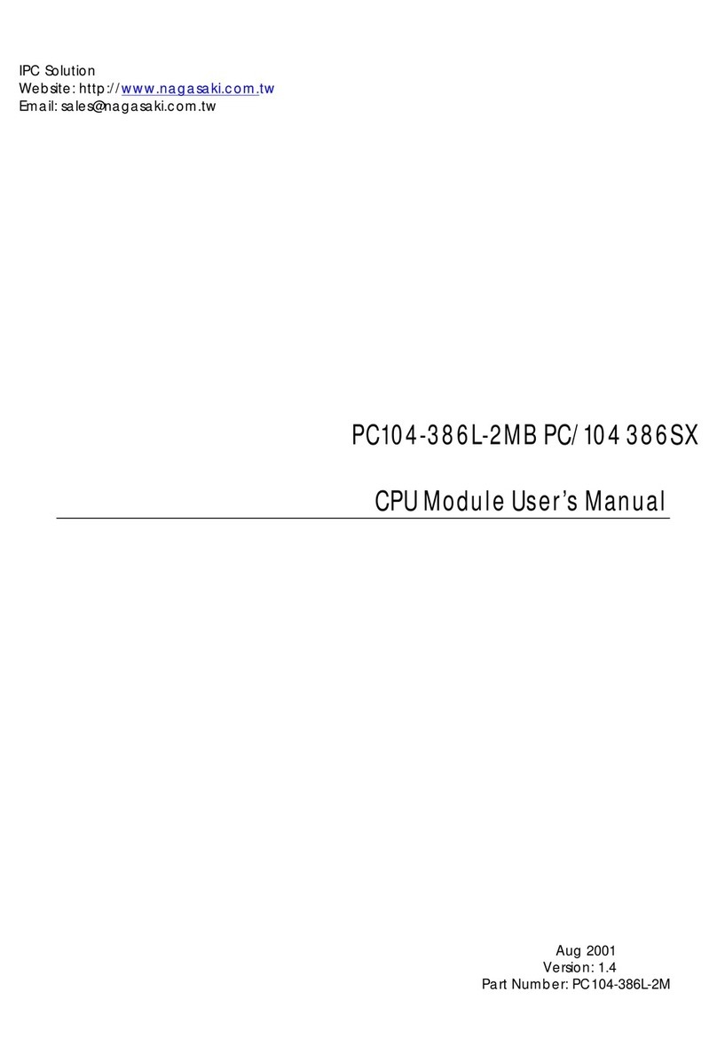 IPC Solutionki PC104-386L-2M user manual