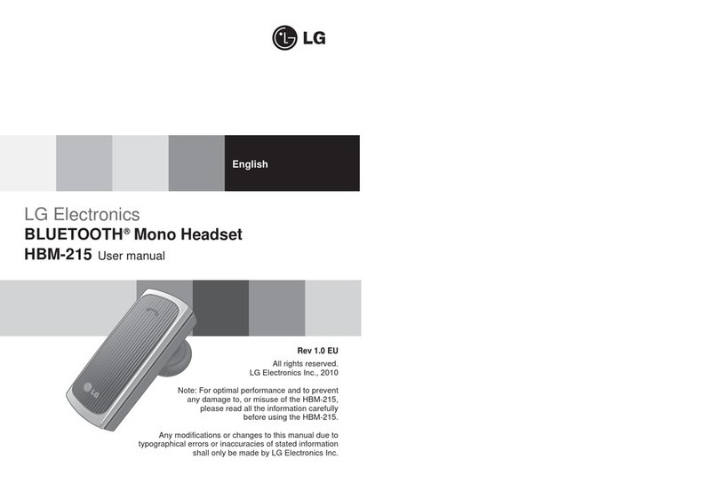 LG HBM-215 user manual
