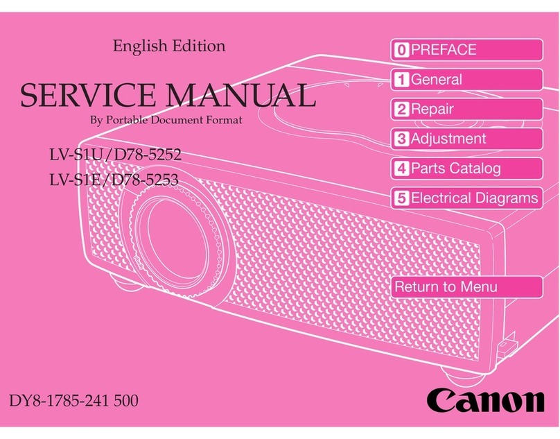 Canon LV-S1U Service manual