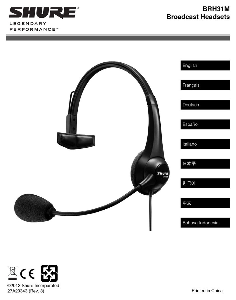 Shure BRH31M user manual