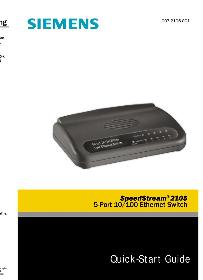 Siemens SpeedStream 2105 User manual