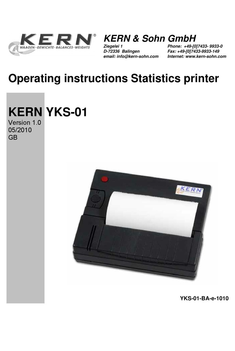 KERN YKS-01 User manual