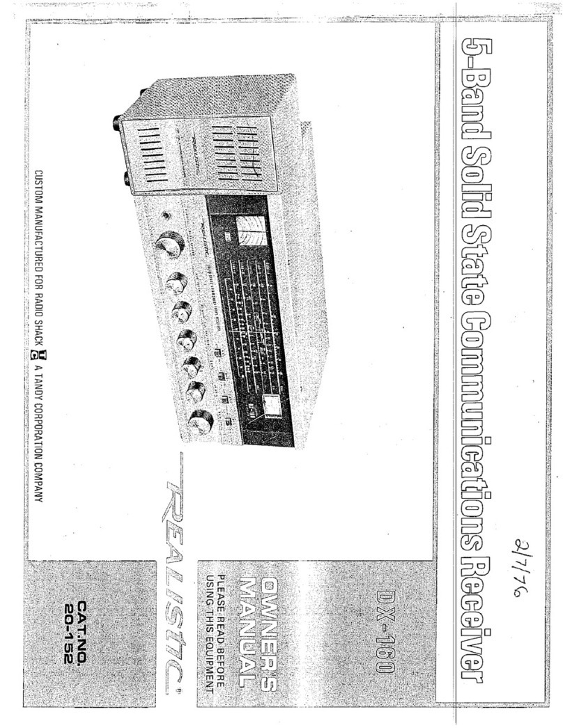 Realistic DX-160 owner's manual