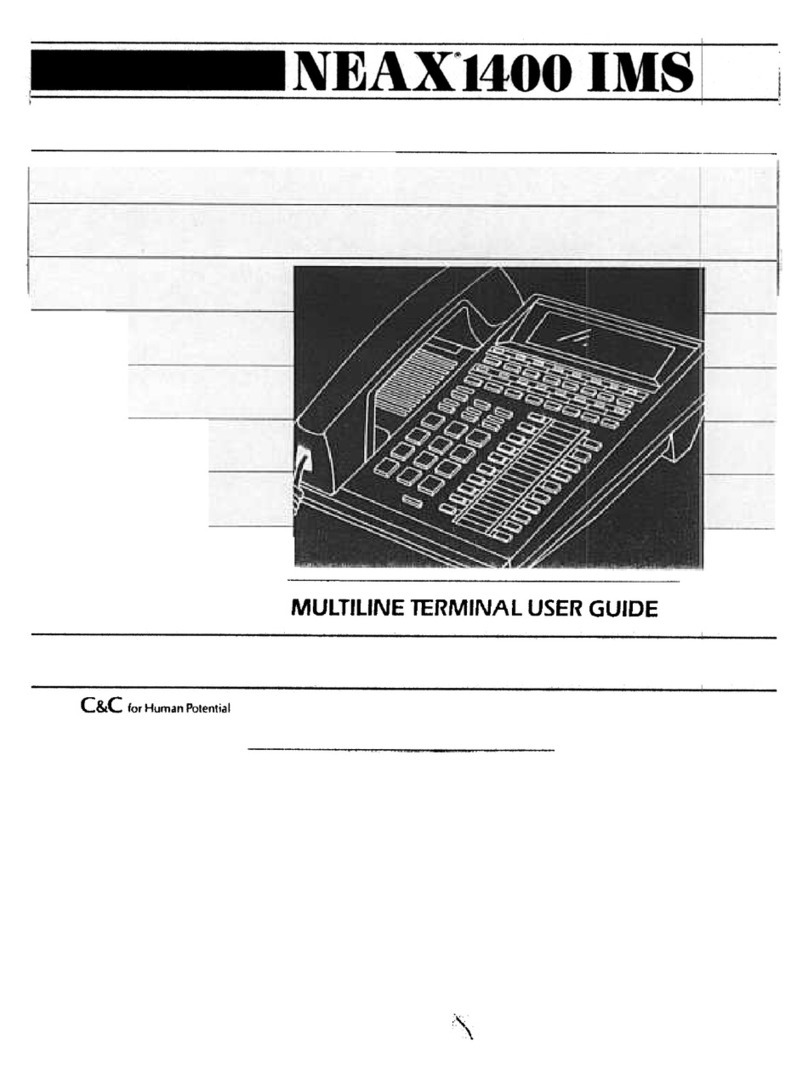 NEC NEAX1400 IMS User manual