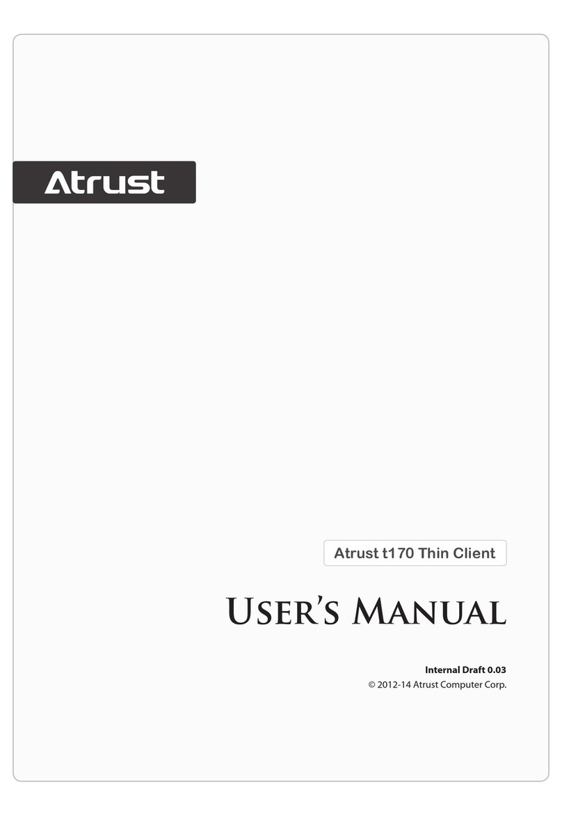 Atrust t170 User manual