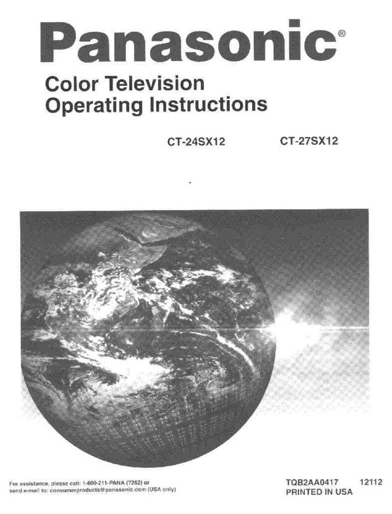 Panasonic CT-24SX12 User manual Panasonic CT-24SX12 User manual
