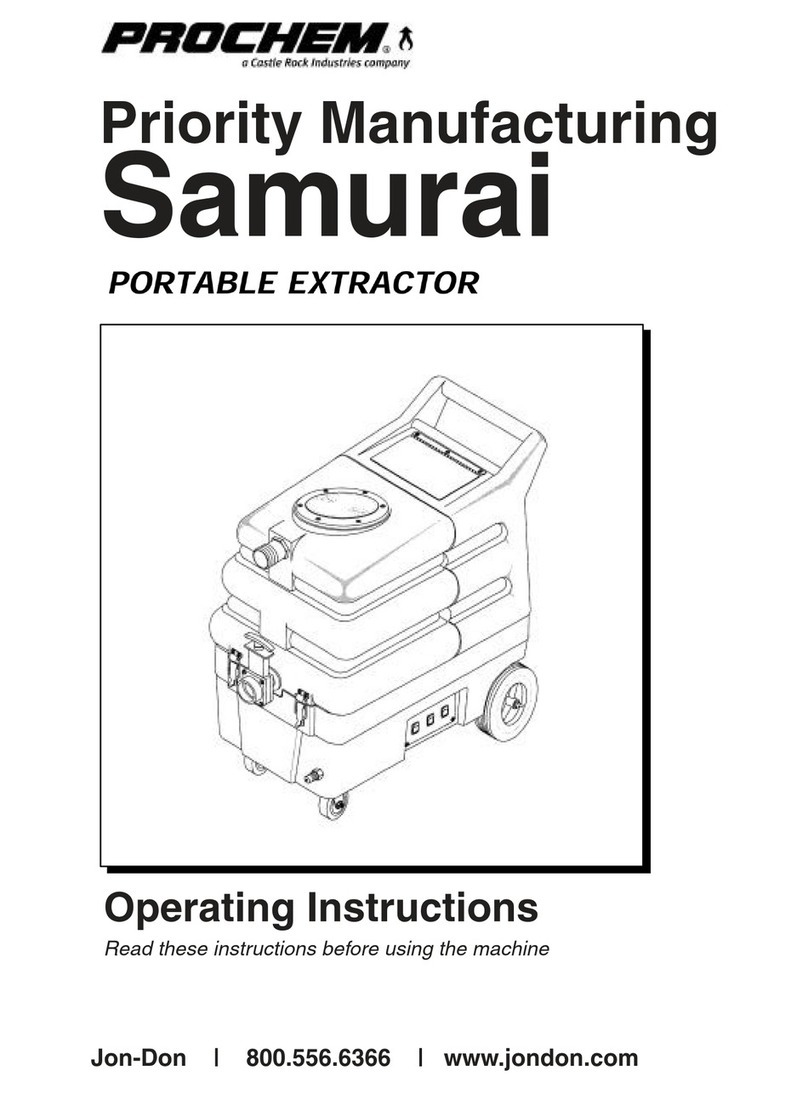 Prochem Priority ManufacturingSamurai operating instructions