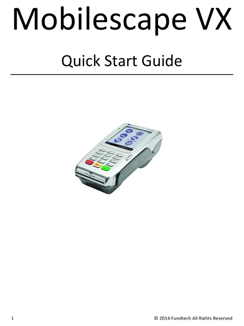 Fundtech Mobilescape VX quick start guide