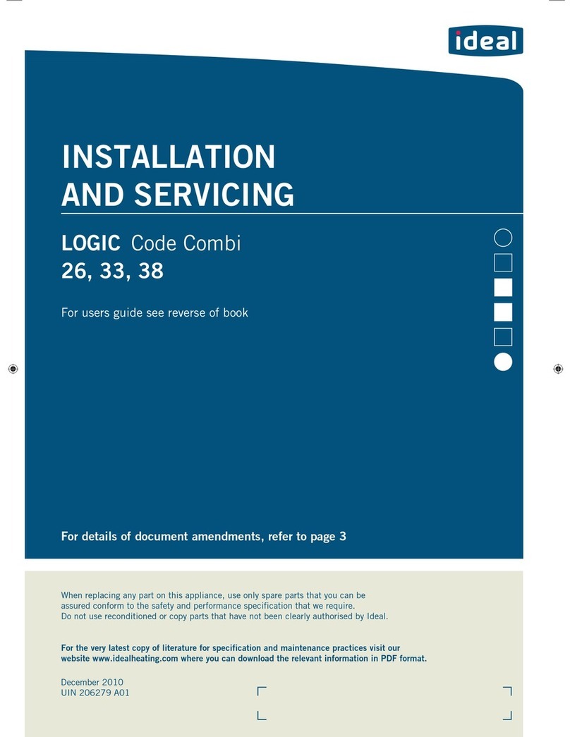 Ideal Boilers LOGIC Code Combi 26 User manual