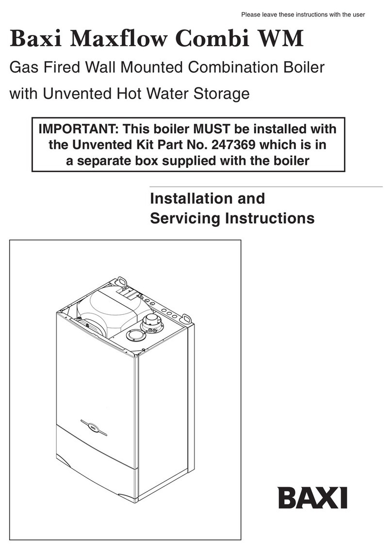 Baxi Maxflow Combi WM User guide Baxi Maxflow Combi WM User guide