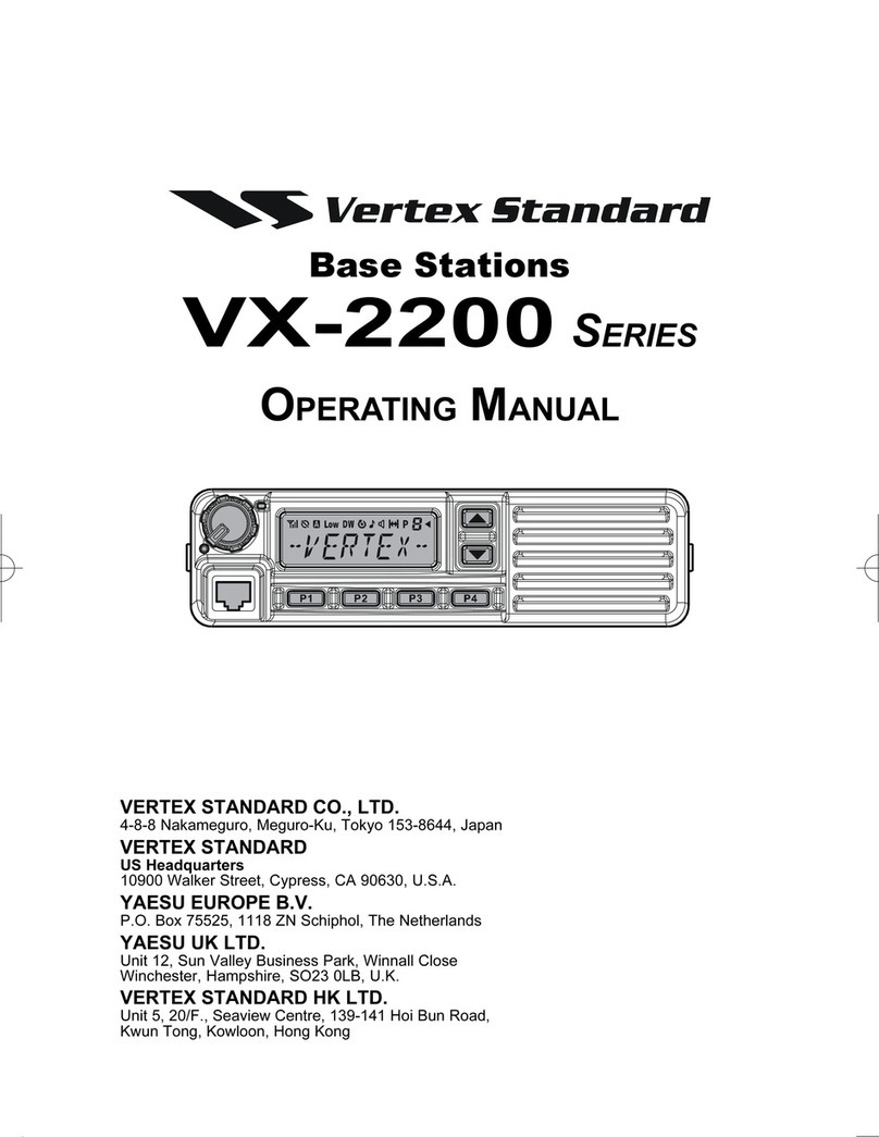 Vertex Standard VX-2200 Series User manual