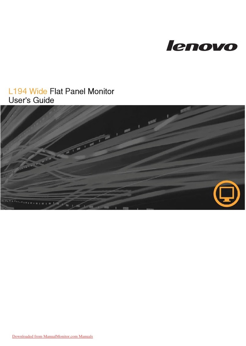 Lenovo L194 - ThinkVision - 19" LCD Monitor User manual