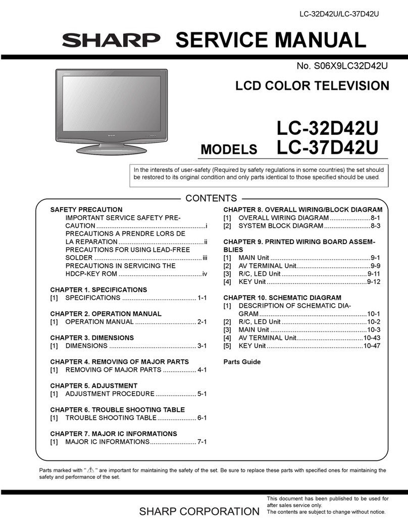 Sharp LC-32D42U User manual Sharp LC-32D42U User manual