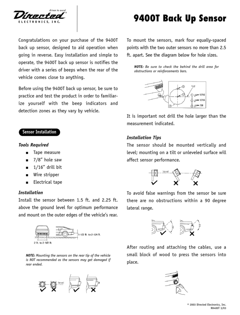 Directed Electronics 9400T User manual Directed Electronics 9400T User manual