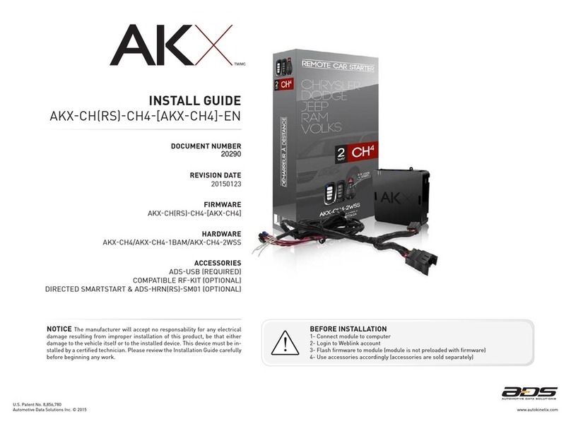 AKX AKX-CH4 installation guide AKX AKX-CH4 installation guide