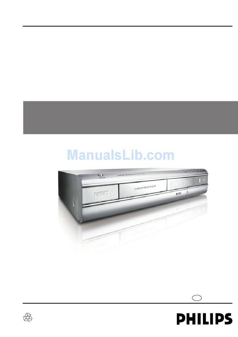 Philips DVDR520H User manual