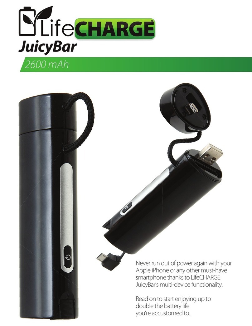 lifeCharge JuicyBar user manual