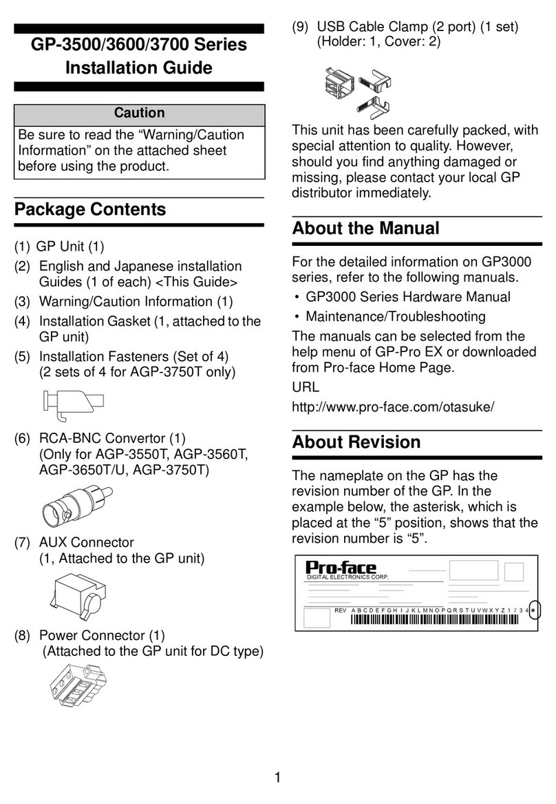 Pro-face AGP-3500T User manual