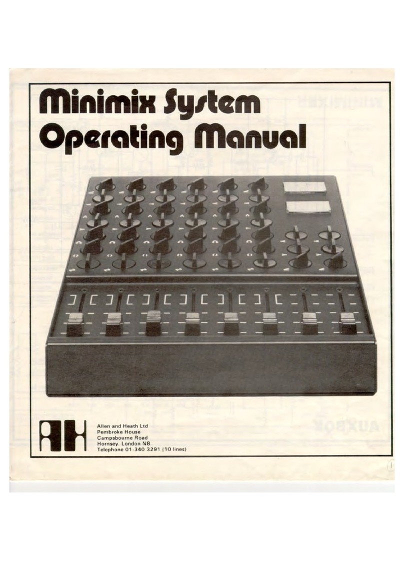 ALLEN & HEATH Minimix operating manual