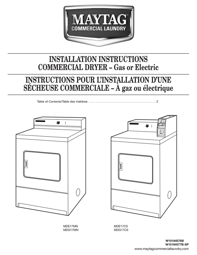 Maytag MDE17MN installation instructions Maytag MDE17MN installation instructions