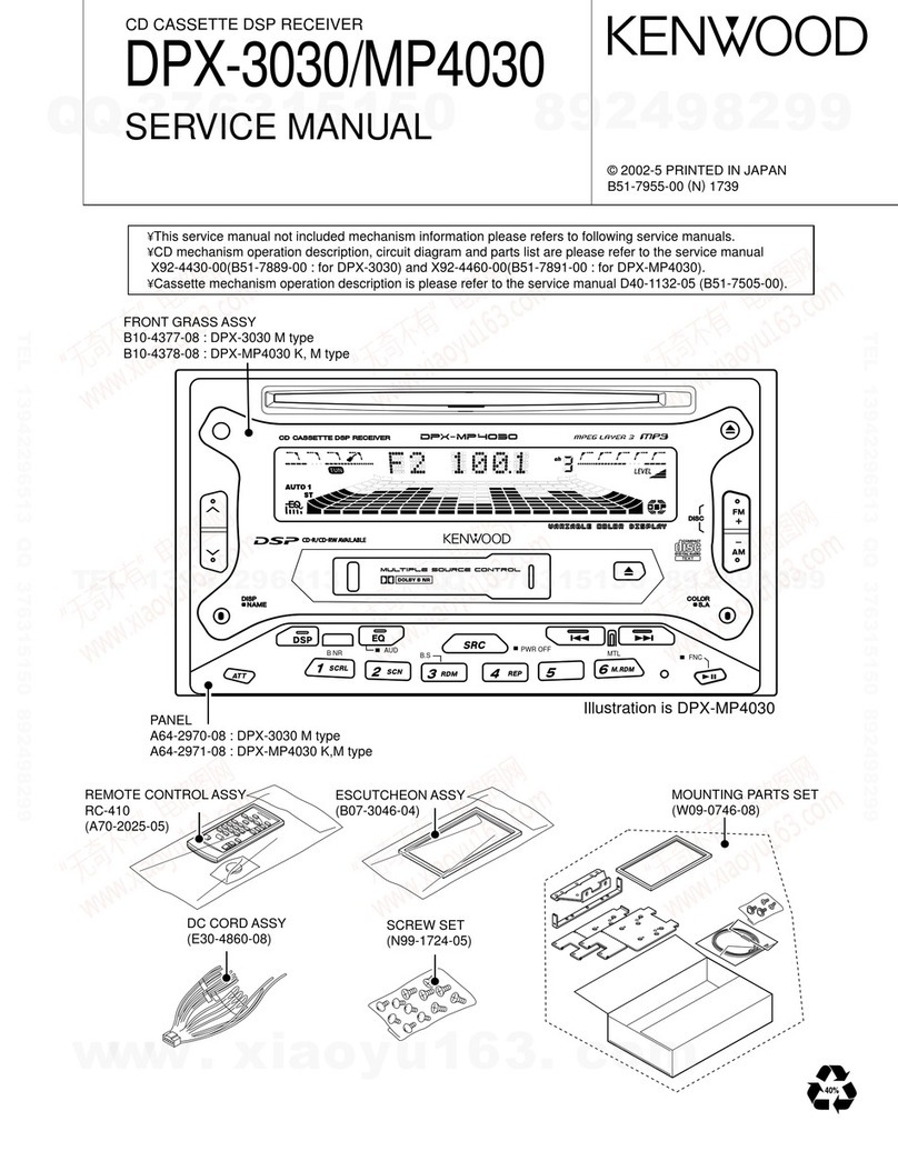 Kenwood DPX-3030 User manual