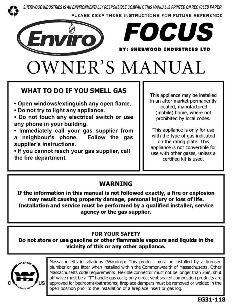 Enviro FOCUS EG31-118 owner's manual