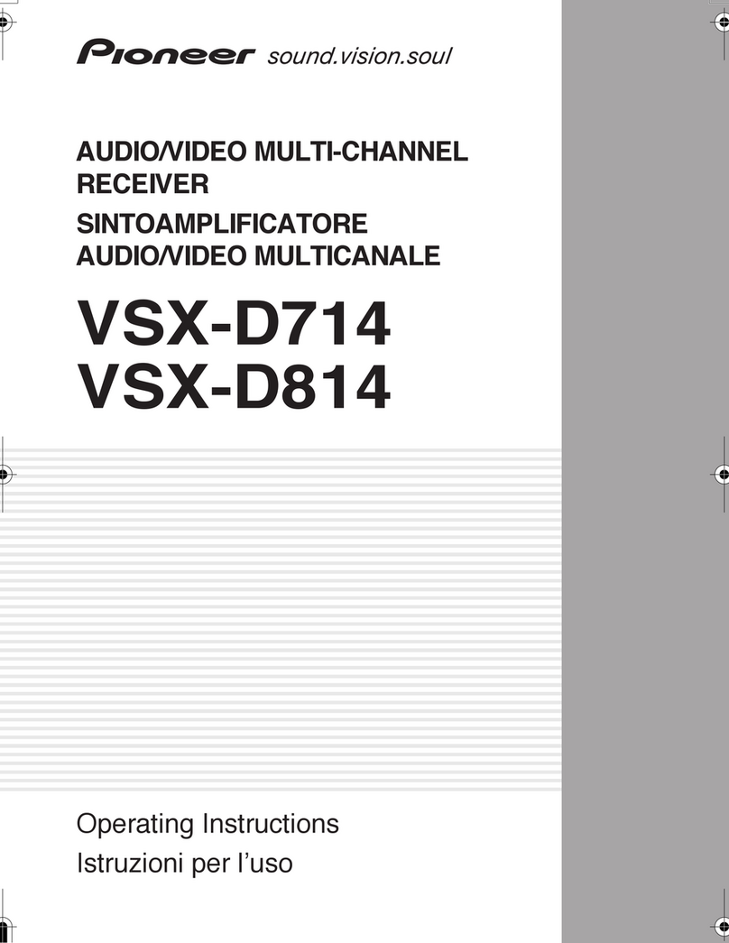 Pioneer VSX-D714 operating instructions