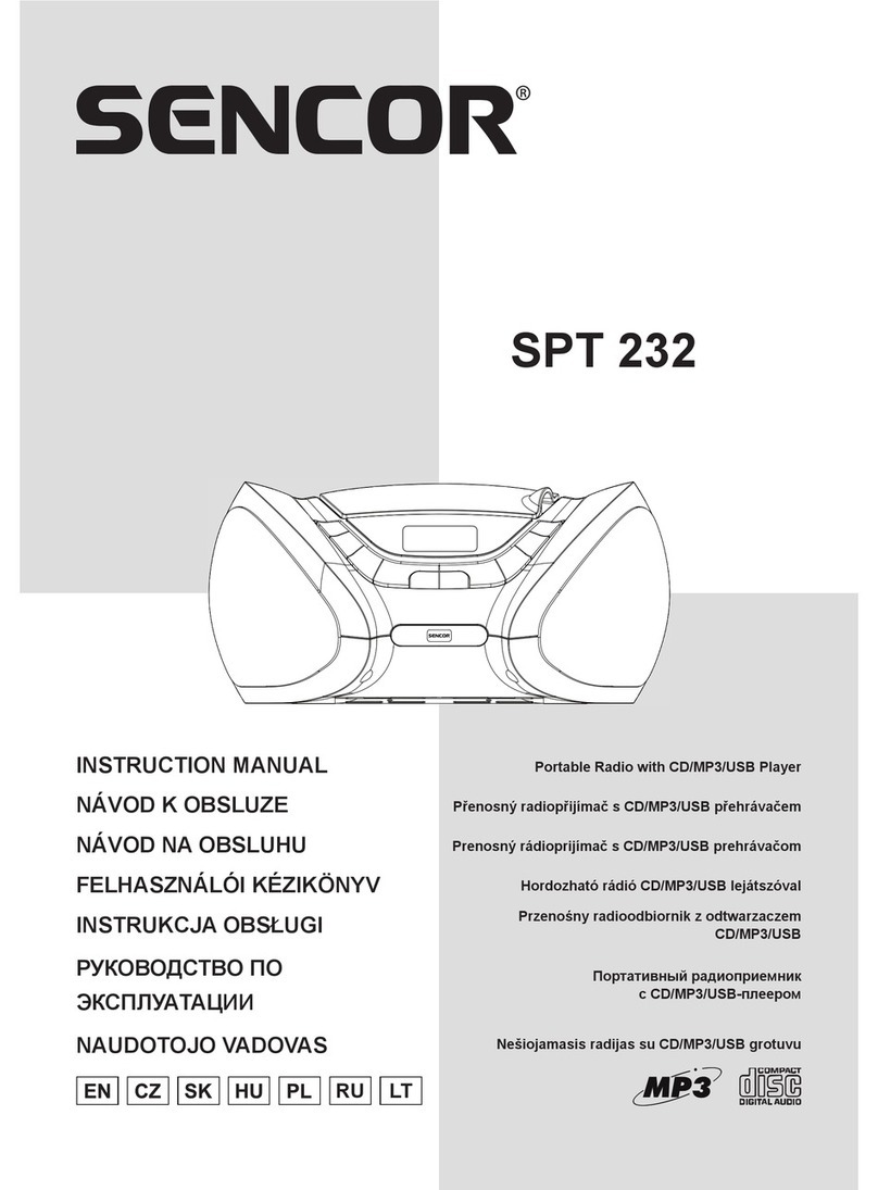 Sencor SPT 232 instruction manual