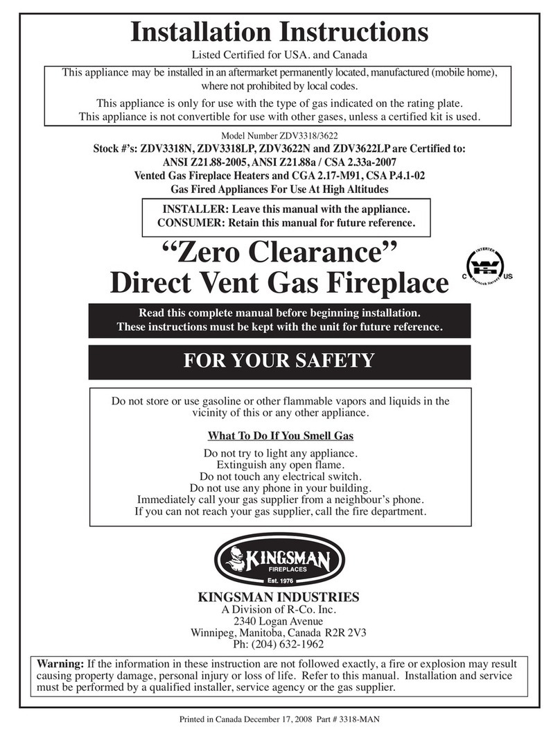 Kingsman Zero Clearance installation instructions Kingsman Zero Clearance installation instructions