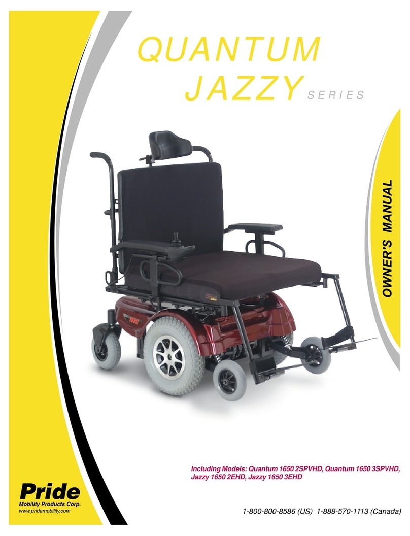 Pride Mobility Quantum Jazzy series User manual