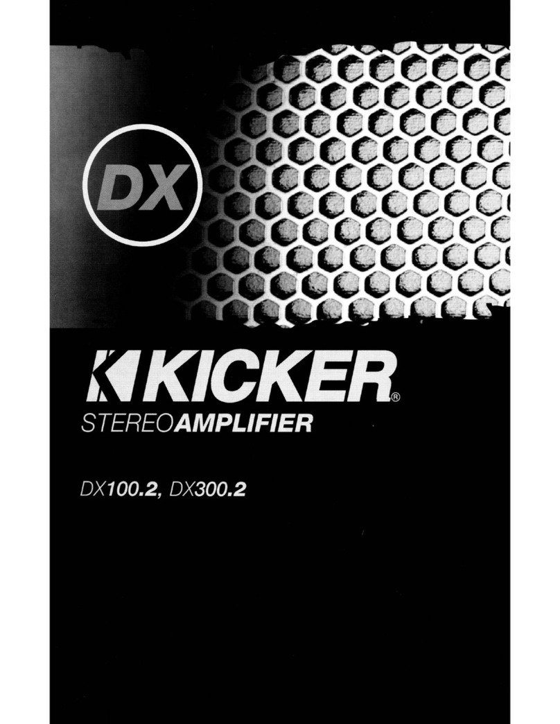 Kicker DX100.2 User manual