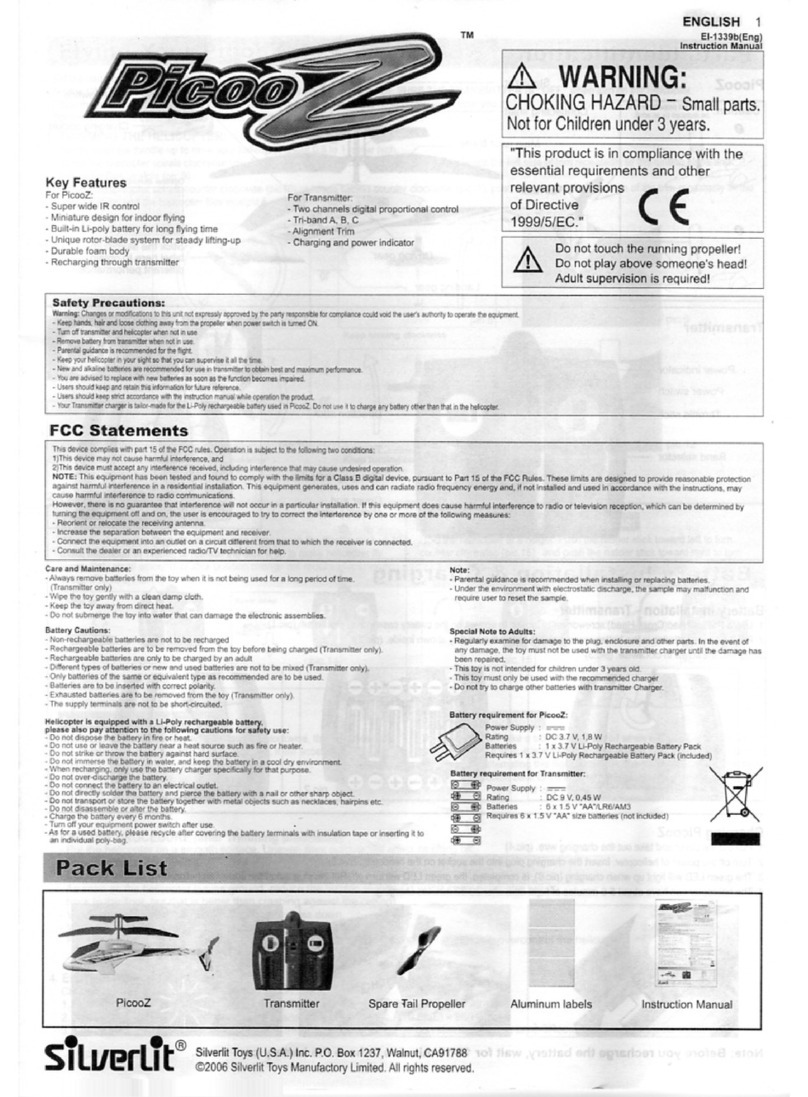 Silverlit PicooZ instruction manual Silverlit PicooZ instruction manual